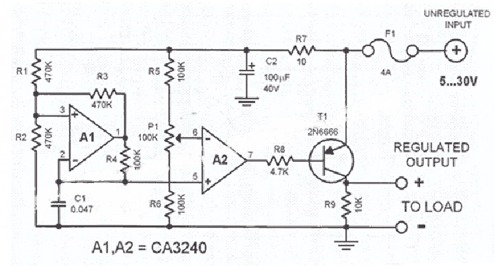 220v Voltage Regulator Circuit Diagram