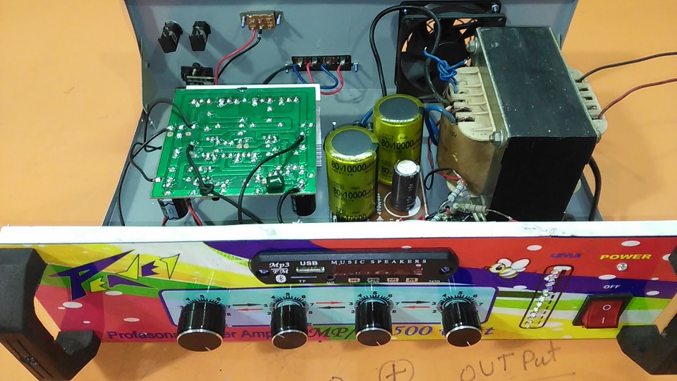 How to make an amplifier 500 Watts.