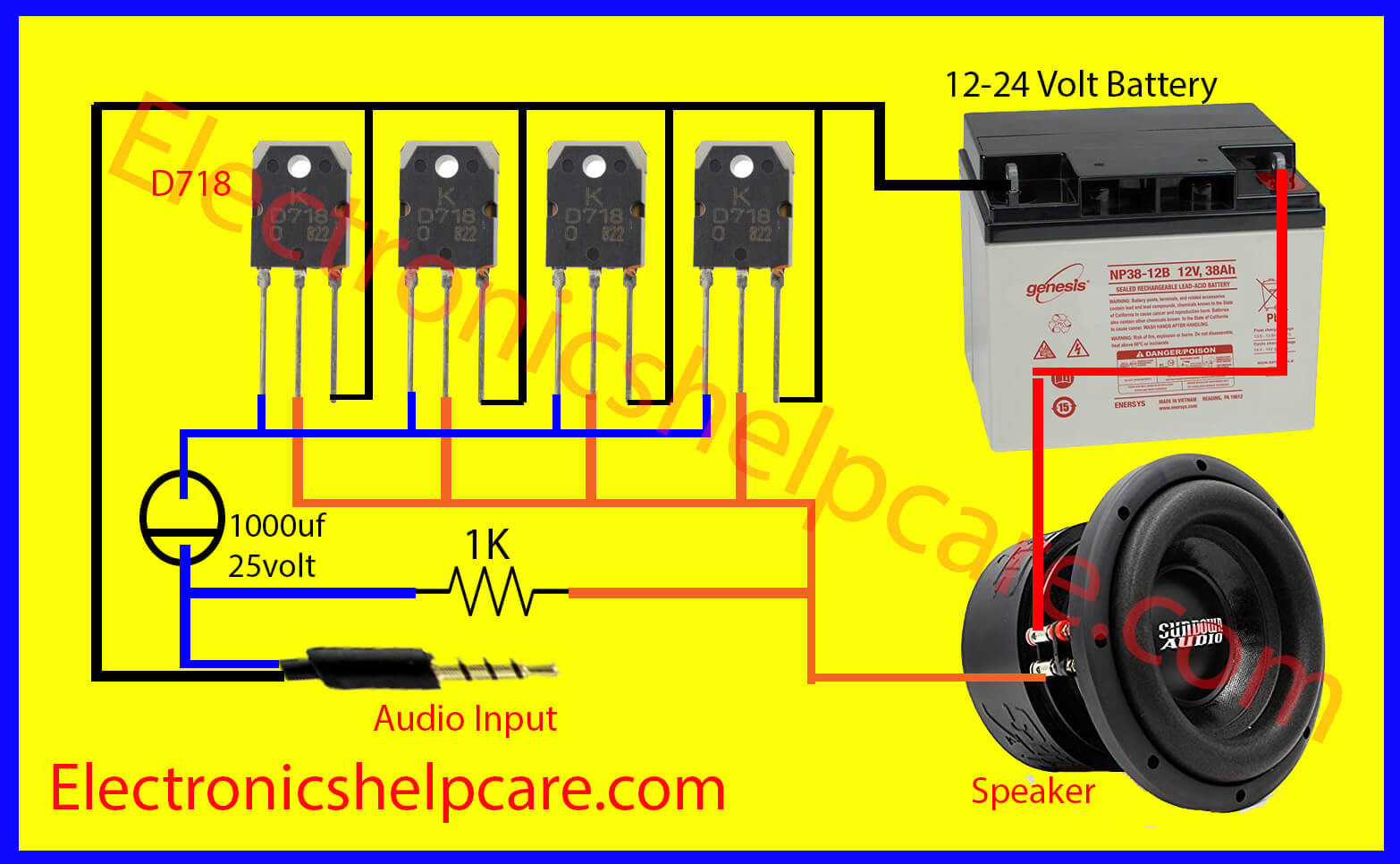 easy amplifier circuit diagram