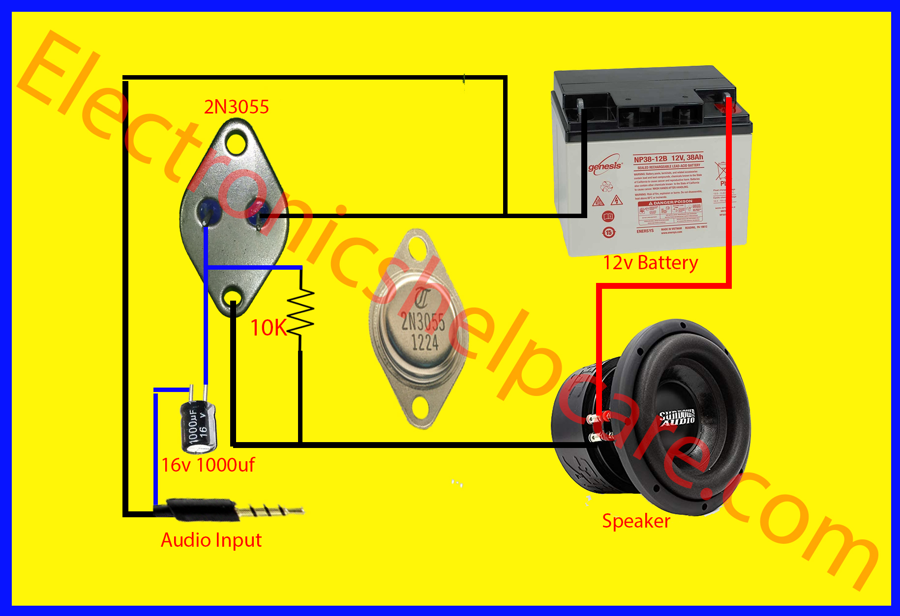 easy amplifier circuit diagram