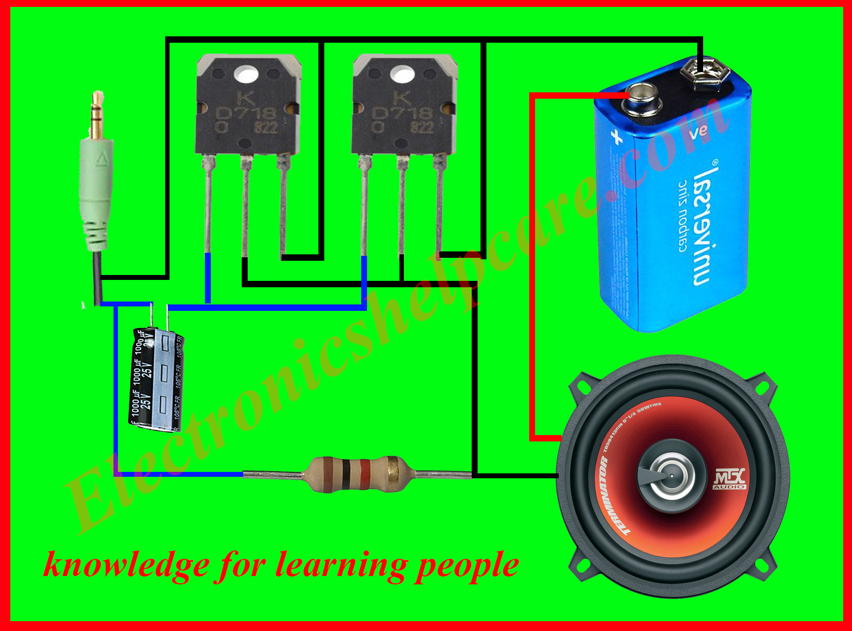 how to make mini amplifier