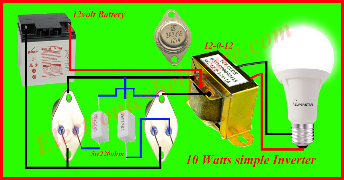 how to make an inverter at home 5 watts
