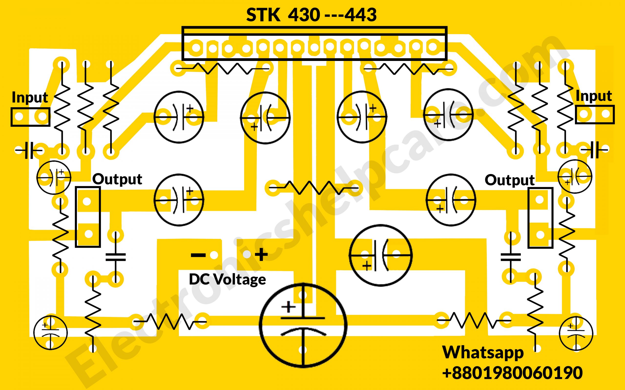 how to make STK430-443 circuit diagram