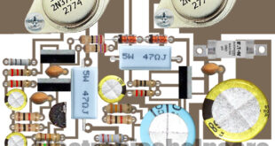 2 transistor amplifier diagram using battery