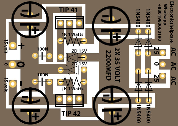 voltage for the amplifier - Electronics Help Care