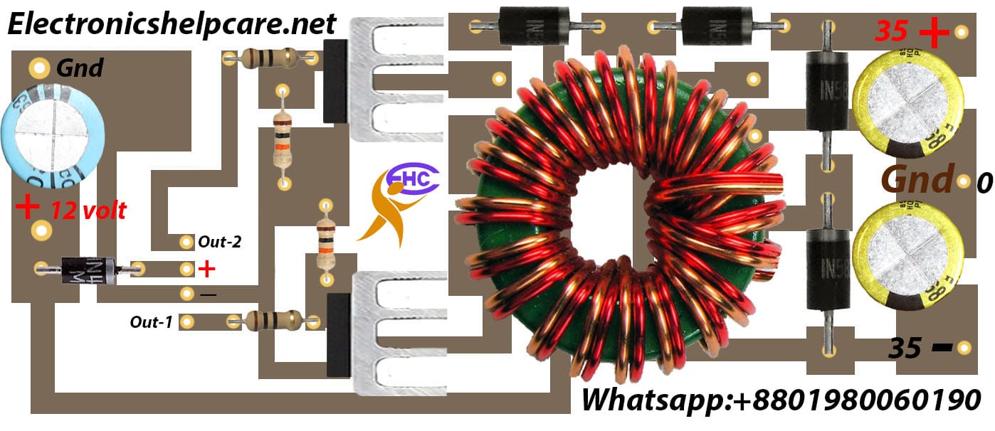 how to make an inverter? using 12v to 220v. electronics  Electronic  circuit design, Electrical circuit diagram, Circuit diagram