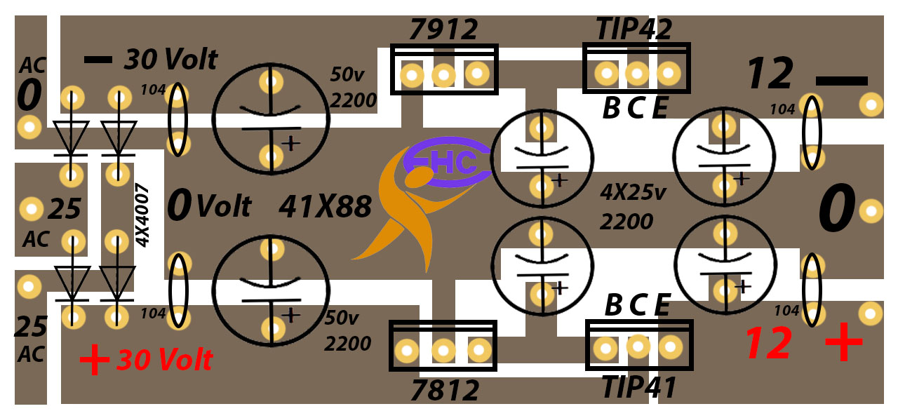 12-0-12 power supply circuit