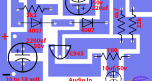 12 voltage amplifier using transistor TIP41 and TIP42