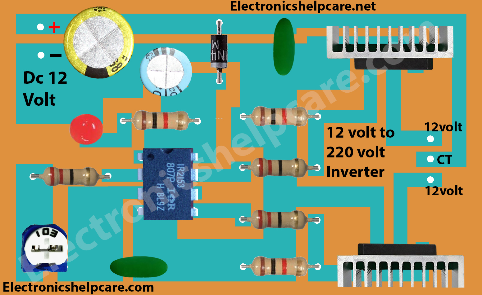 12 volt inverter circuit 12 to 220 voltage 