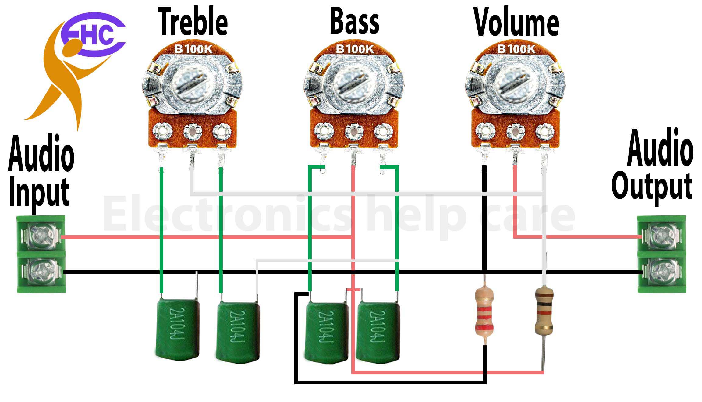 Bass tone circuit diagram