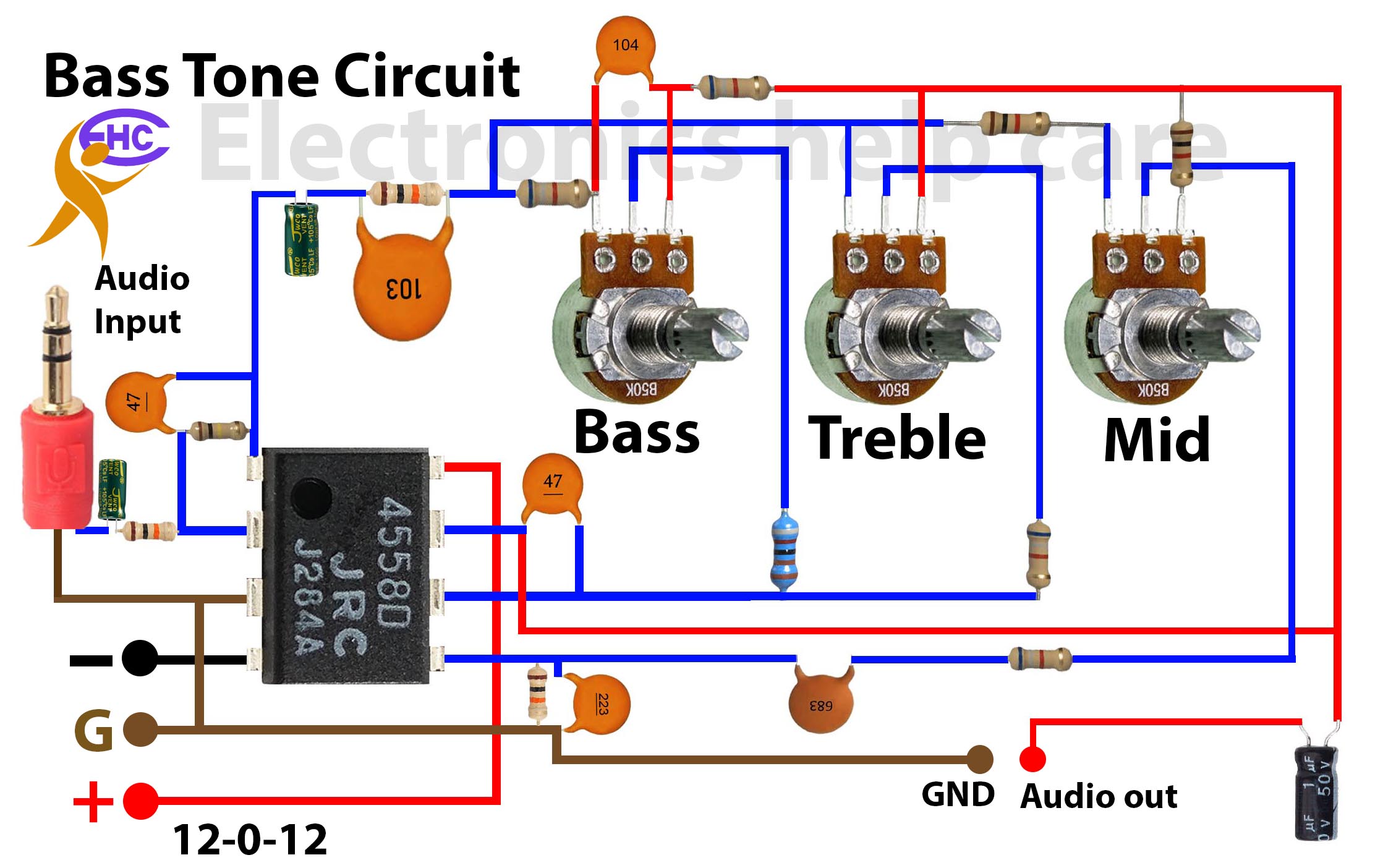 Bass treble circuit diagram 