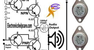 Transistor amplifier circuit diagram