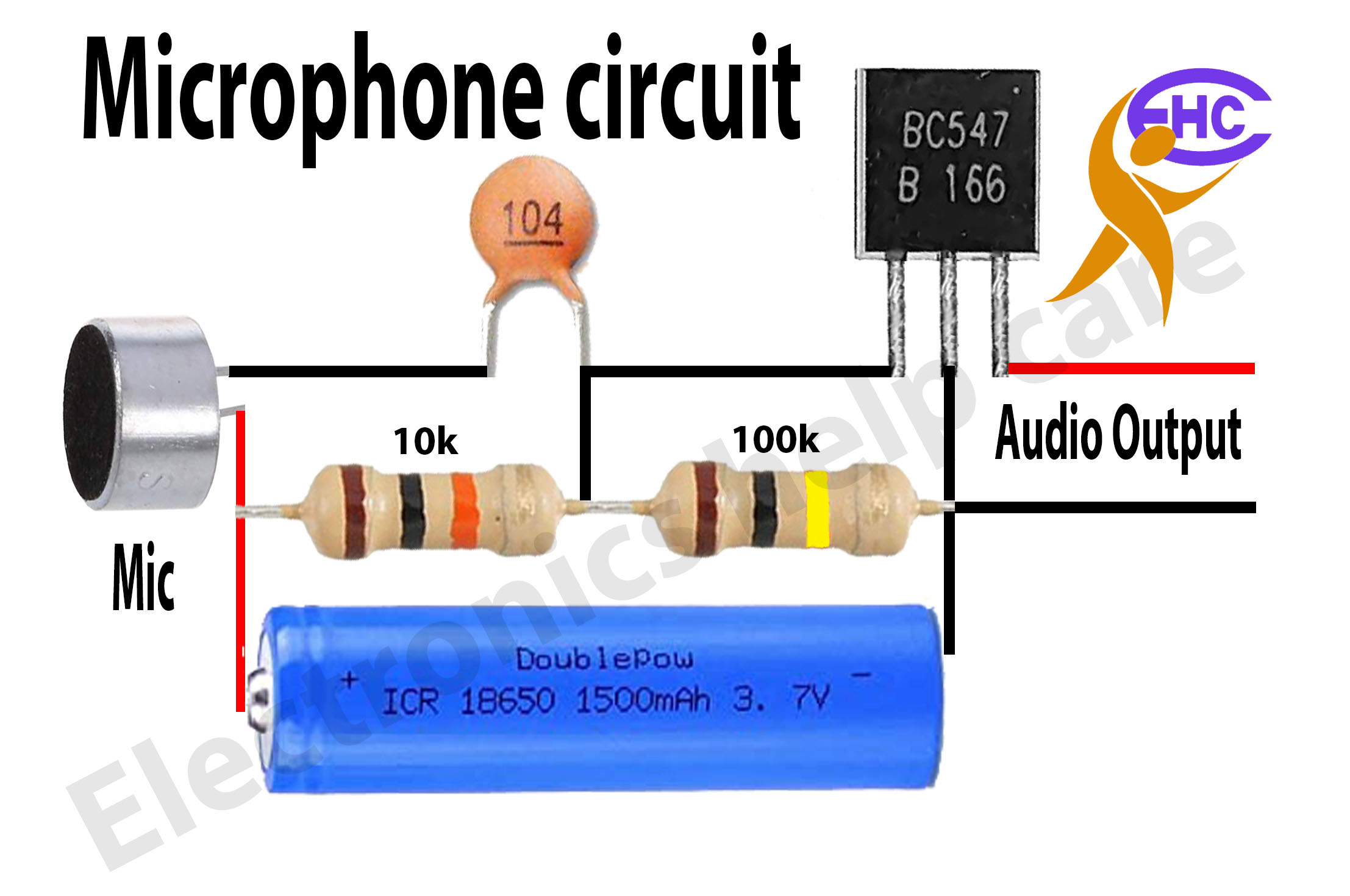 Microphone circuit diagram