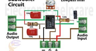 subwoofer amplifier circuit diagram