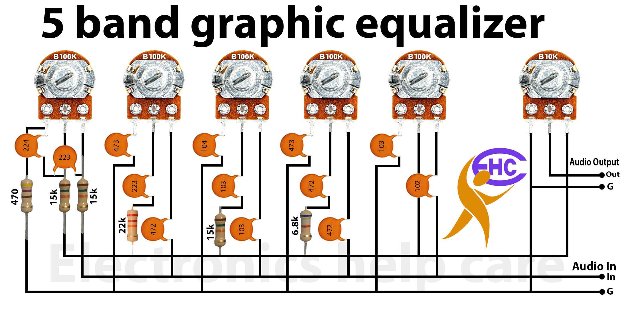 5 band graphic equalizer