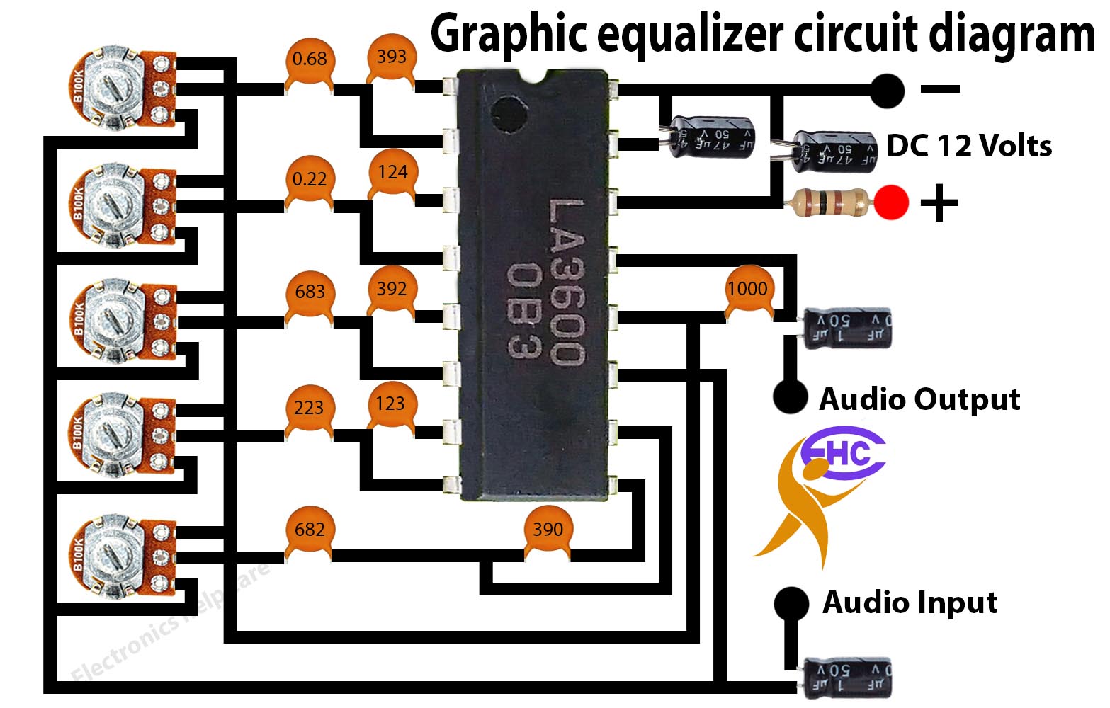Graphic equalizer circuit diagram