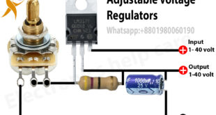 Adjustable voltage regulator using lm317