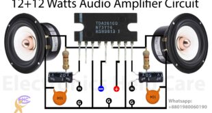 audio amplifier circuit using TDA2616