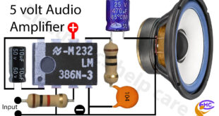 mini audio amplifier circuit diagram