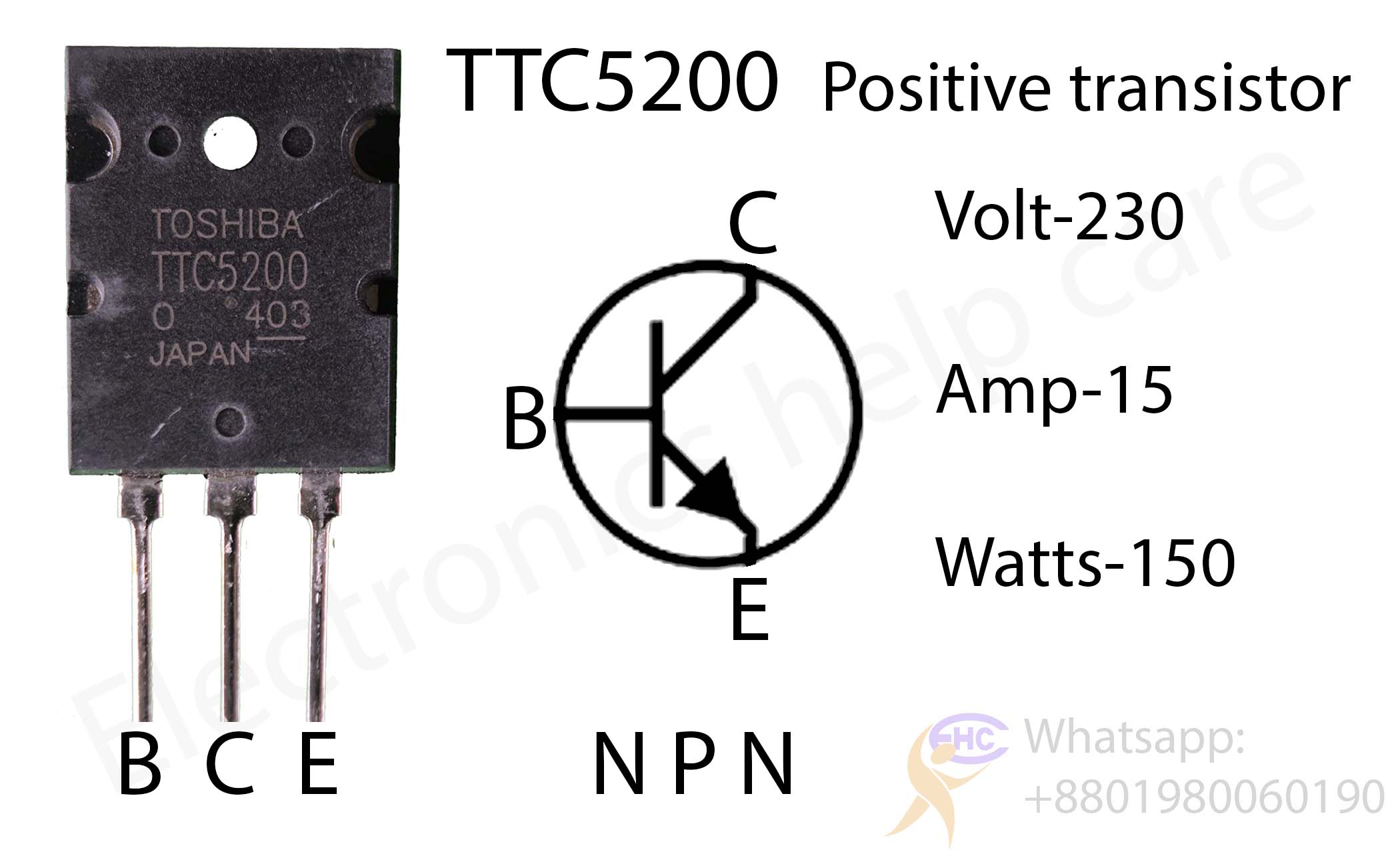 TtC5200 transistor for amplifier