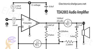 Audio amplifier using tda2003
