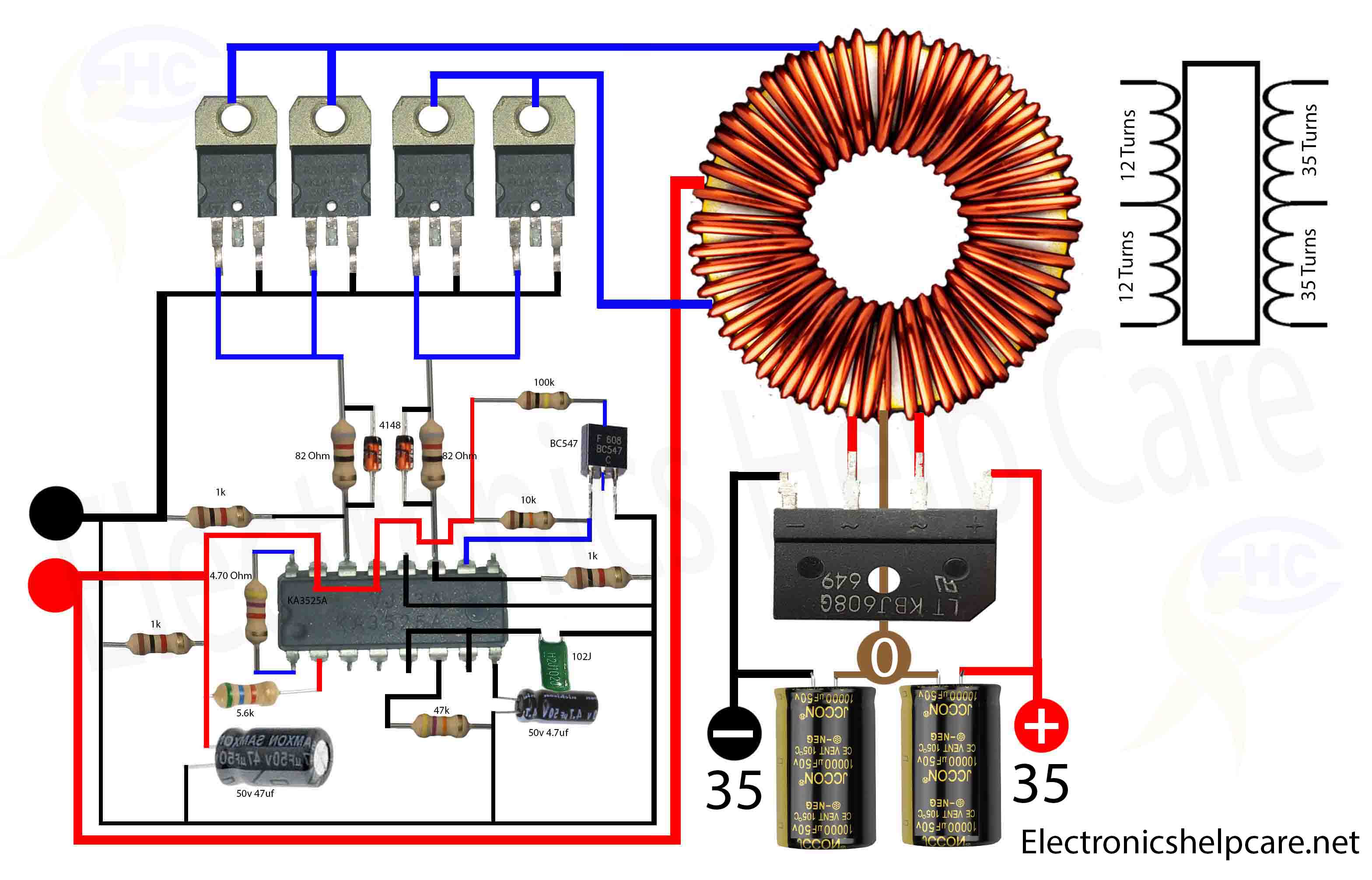 Inverter for amplifier 