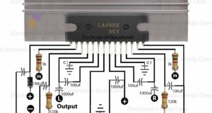 Amplifier circuit diagram LA4508