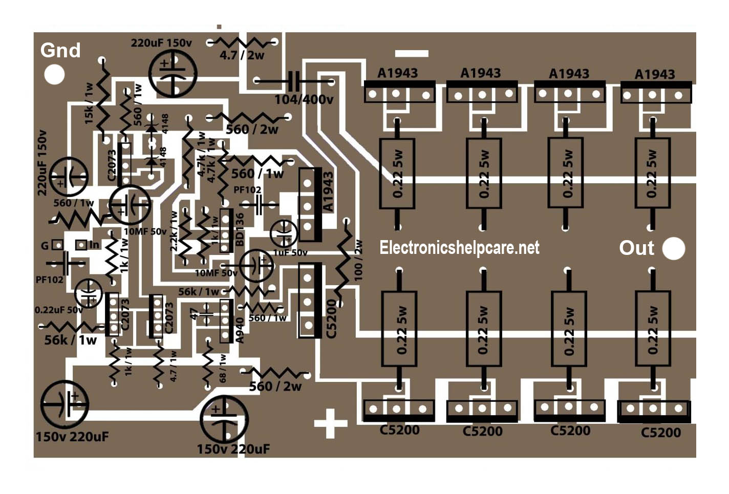 8 transistor amplifier circuit 