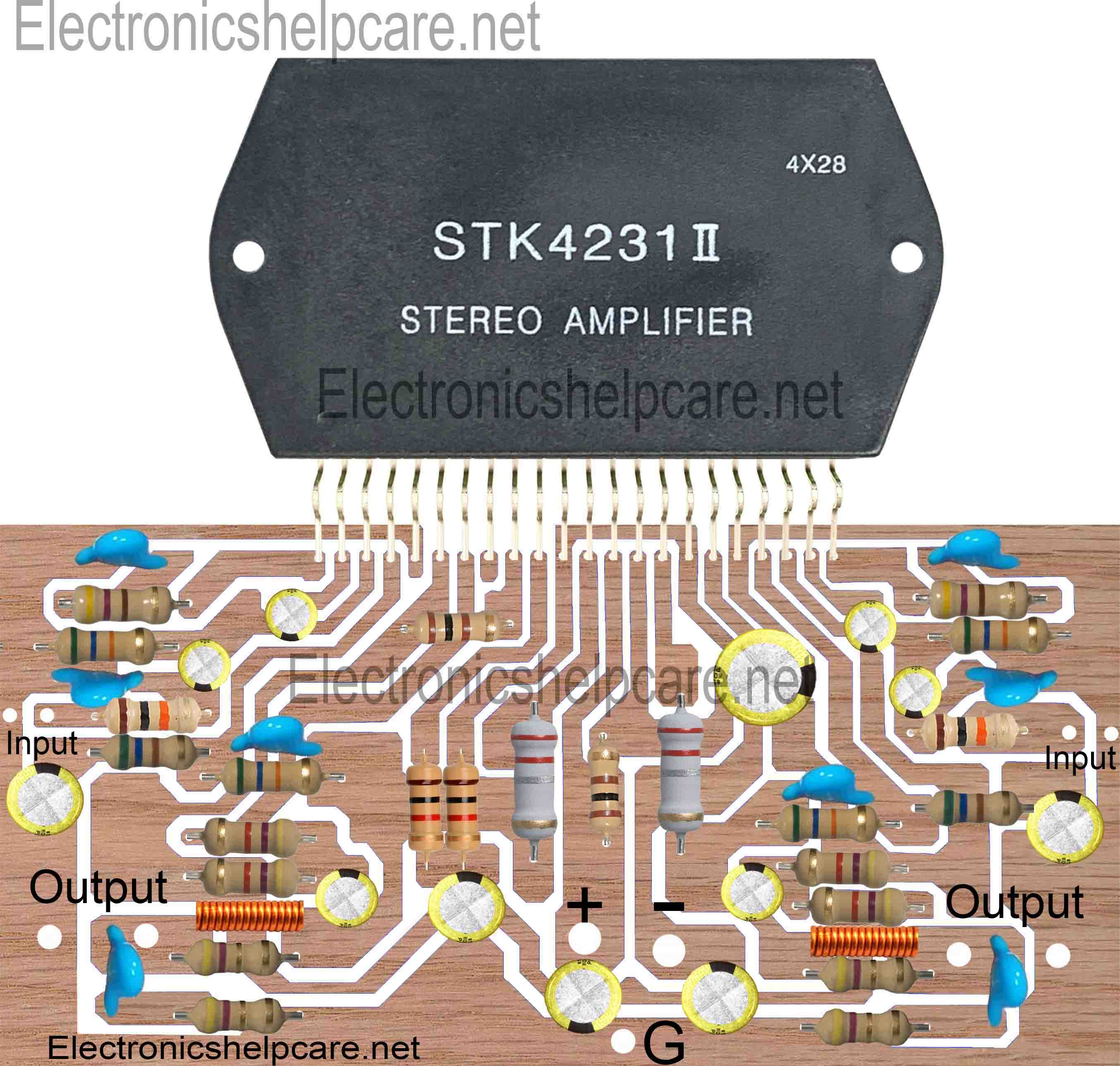 Amplifier circuit using stk4231