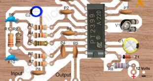Audio reverb circuit diagram
