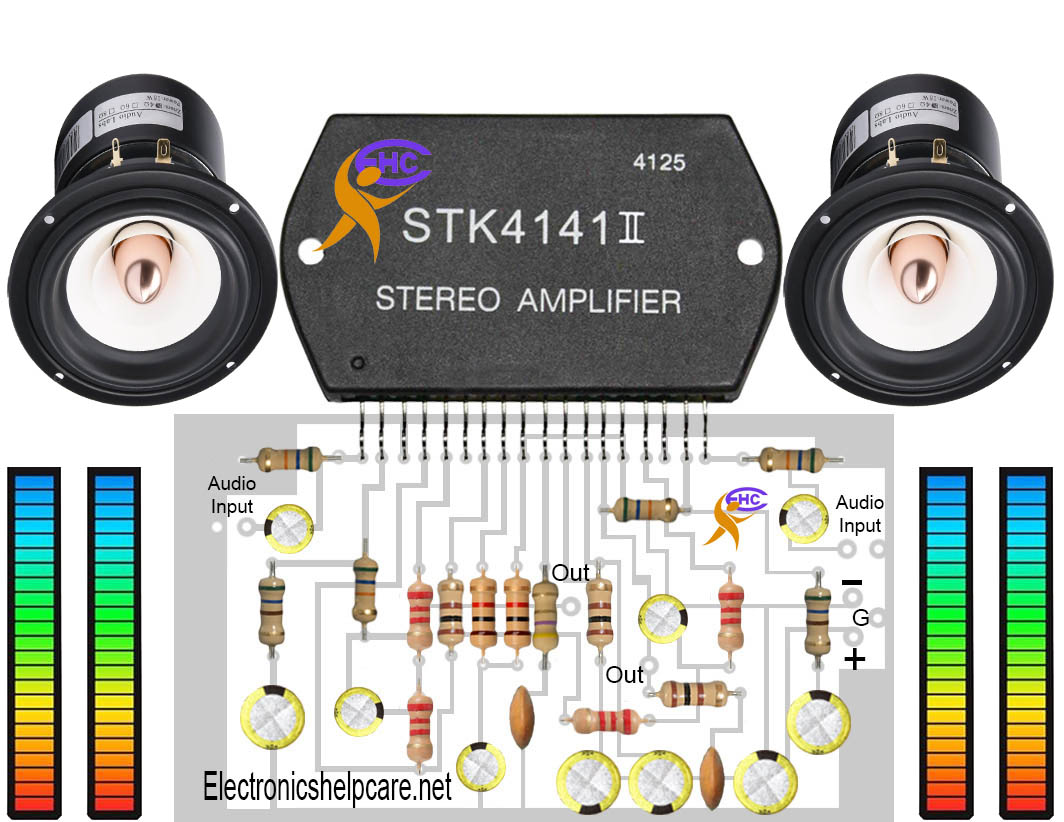 Amplifier circuit using stk