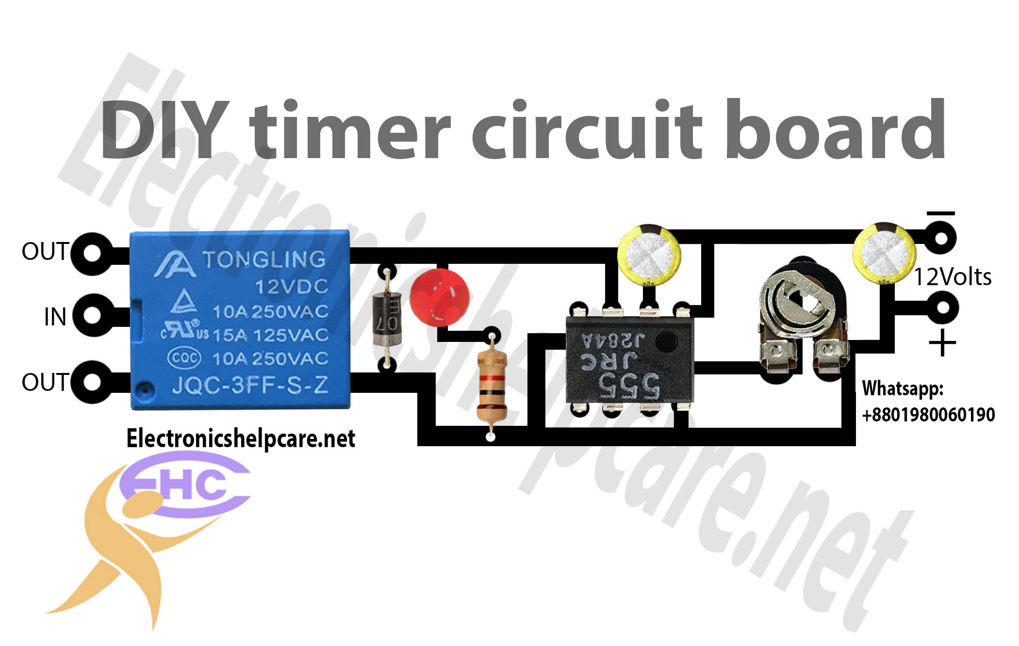 DIY timer circuit board