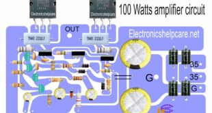 100 watts amplifier circuit