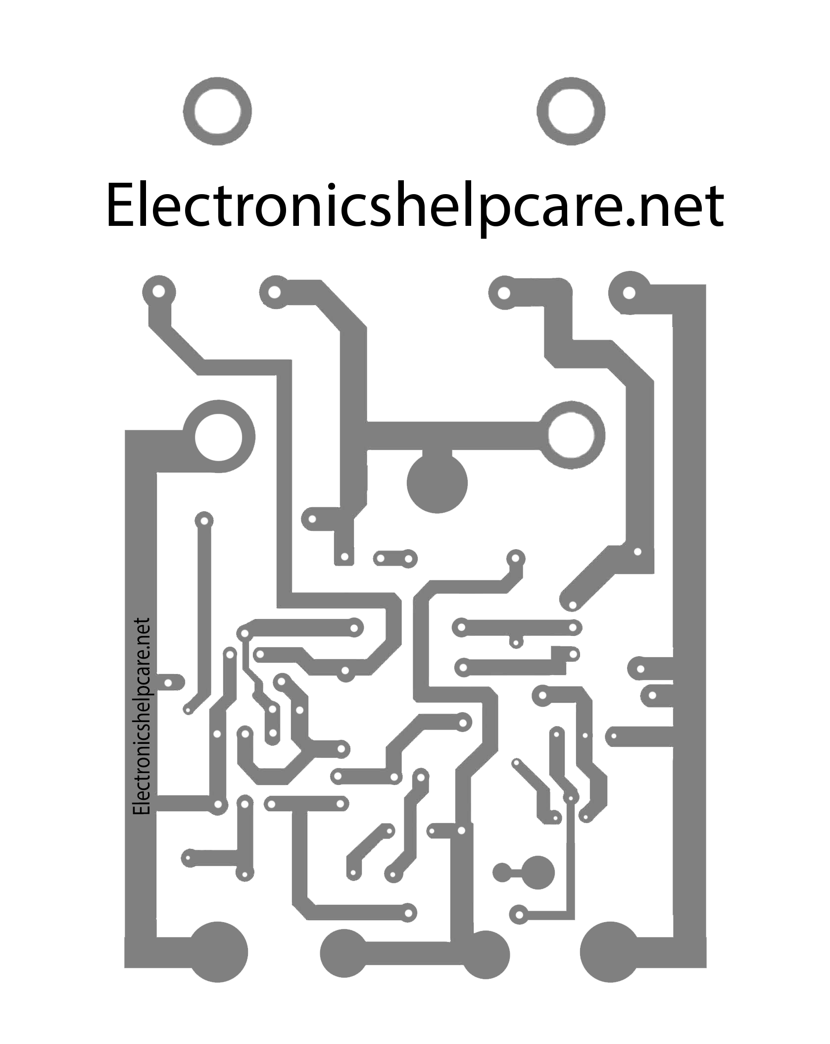 Audio amplifier PCB 2N3055