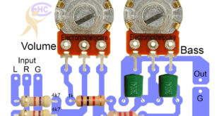 Bass volume control circuit