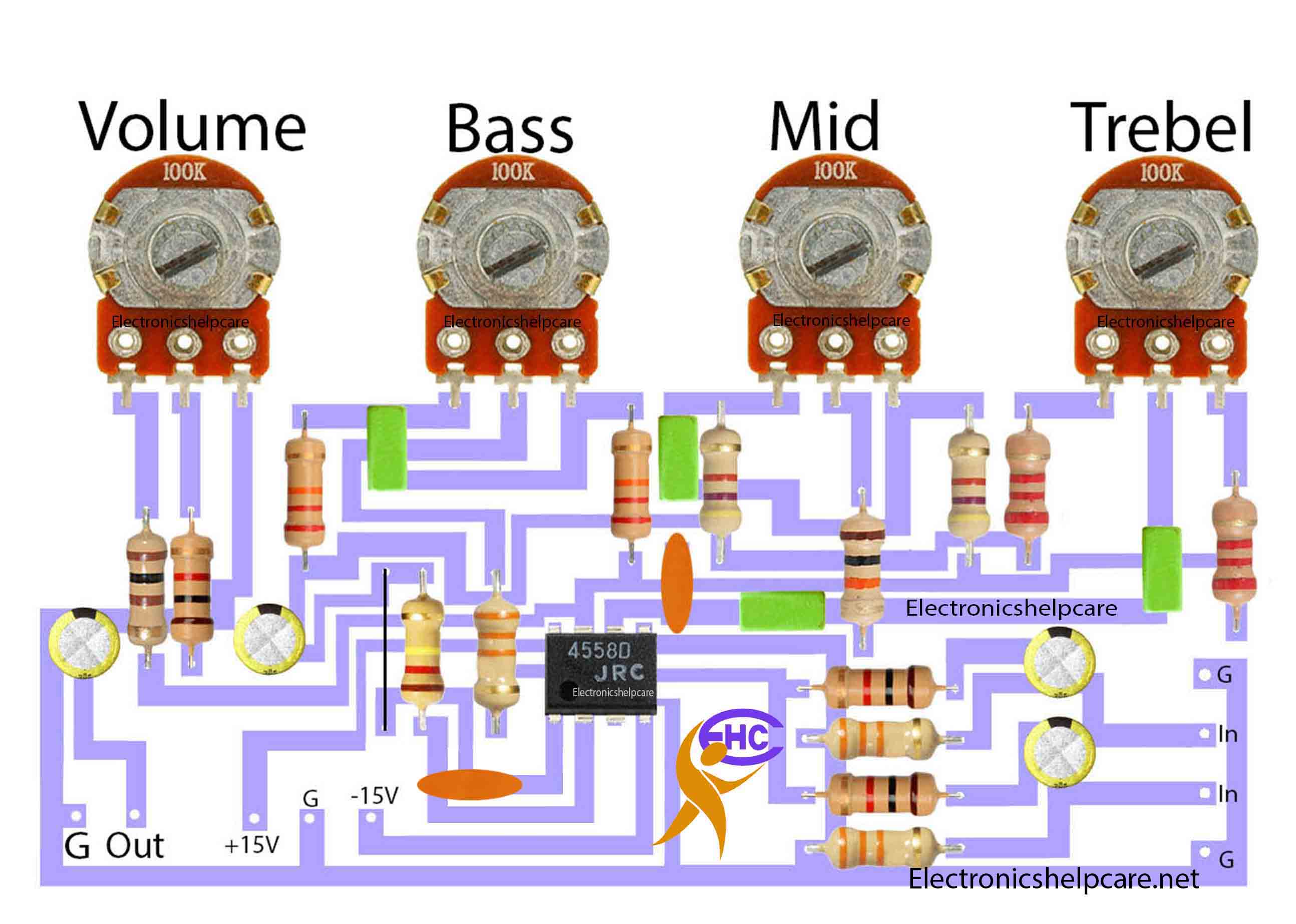 DIY bass tone circuit