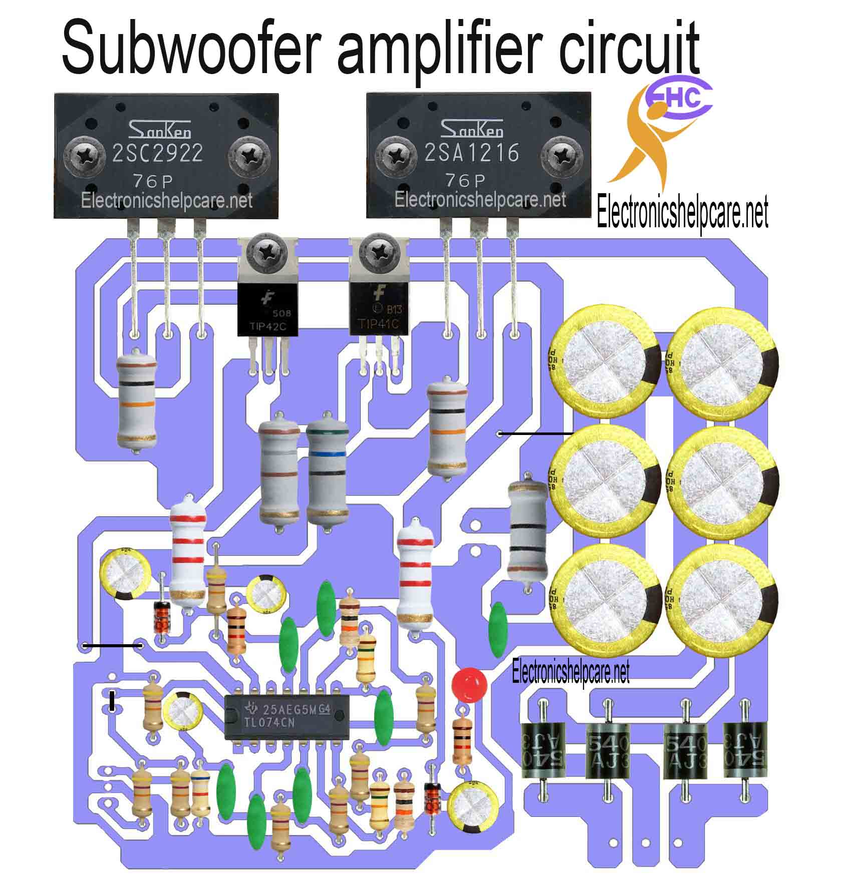 Subwoofer amplifier circuit