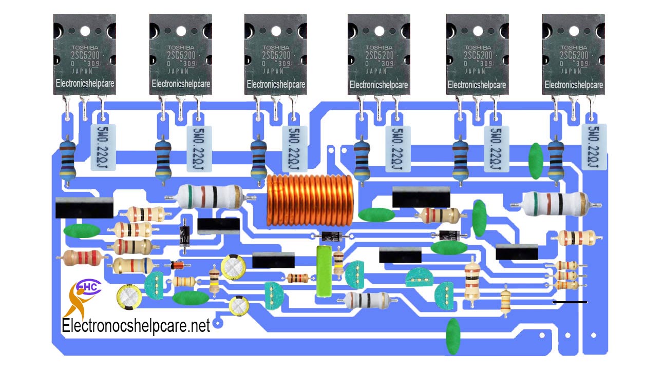 amplifier circuit using 2sc5200