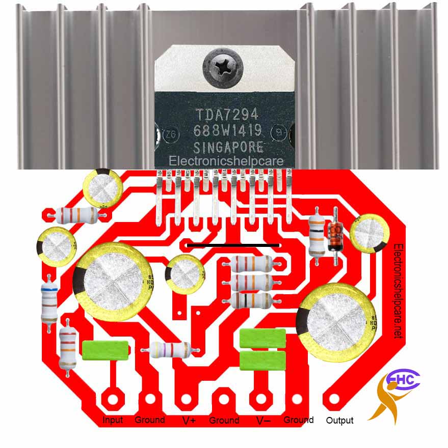 100 watts amplifier using tda7294