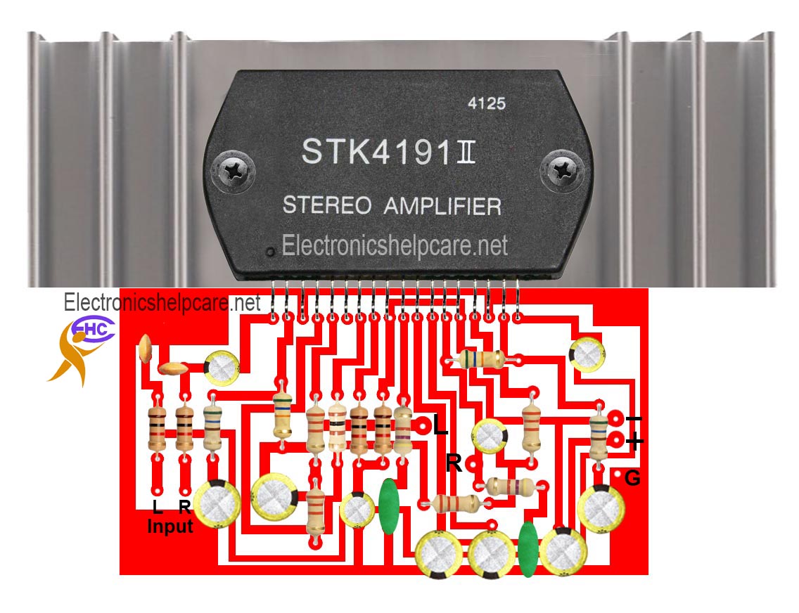 Amplifier circuit using stk4191