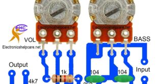 Bass circuit diagram for amplifier