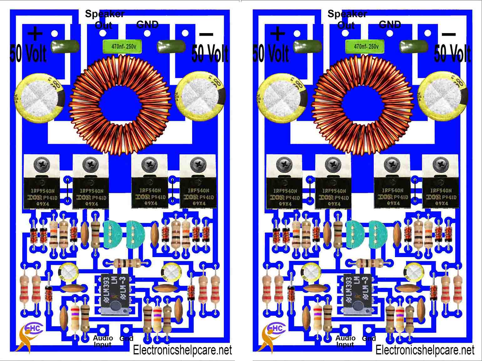 DIY Class D Audio Amplifier