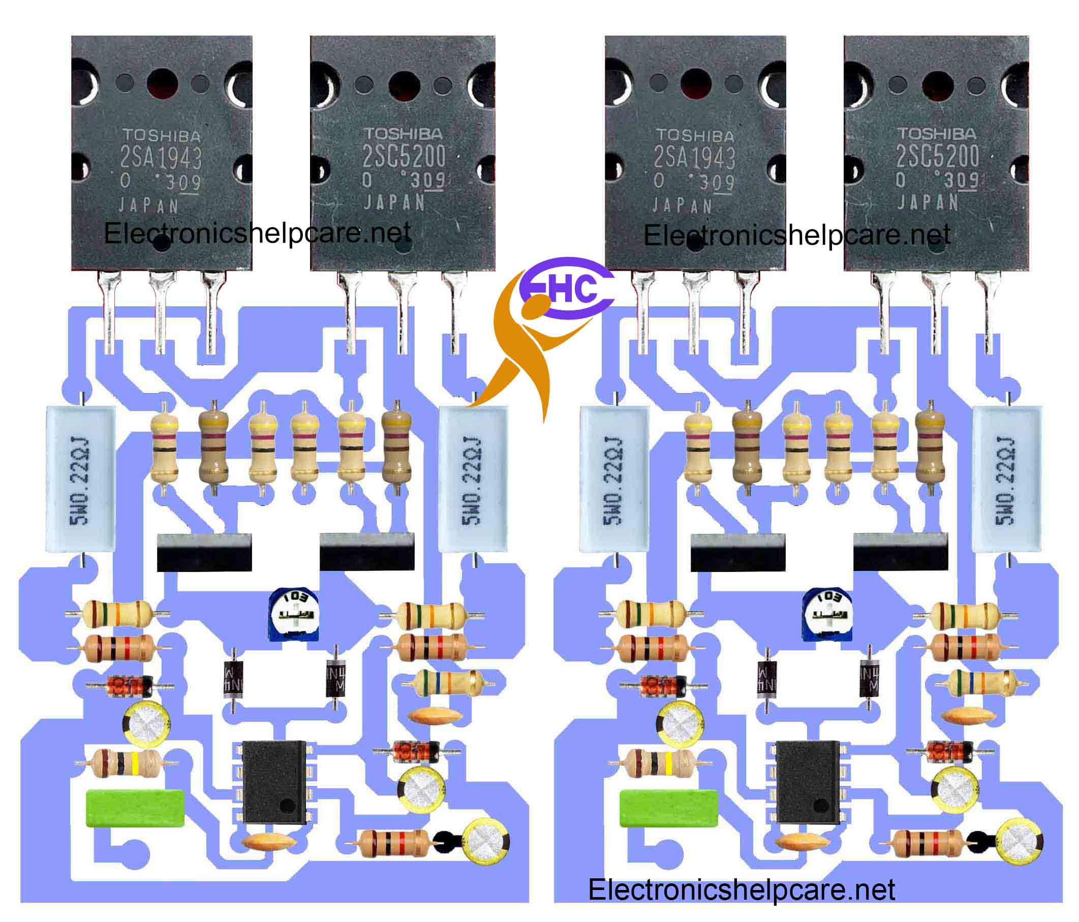 DIY audio amplifier circuit