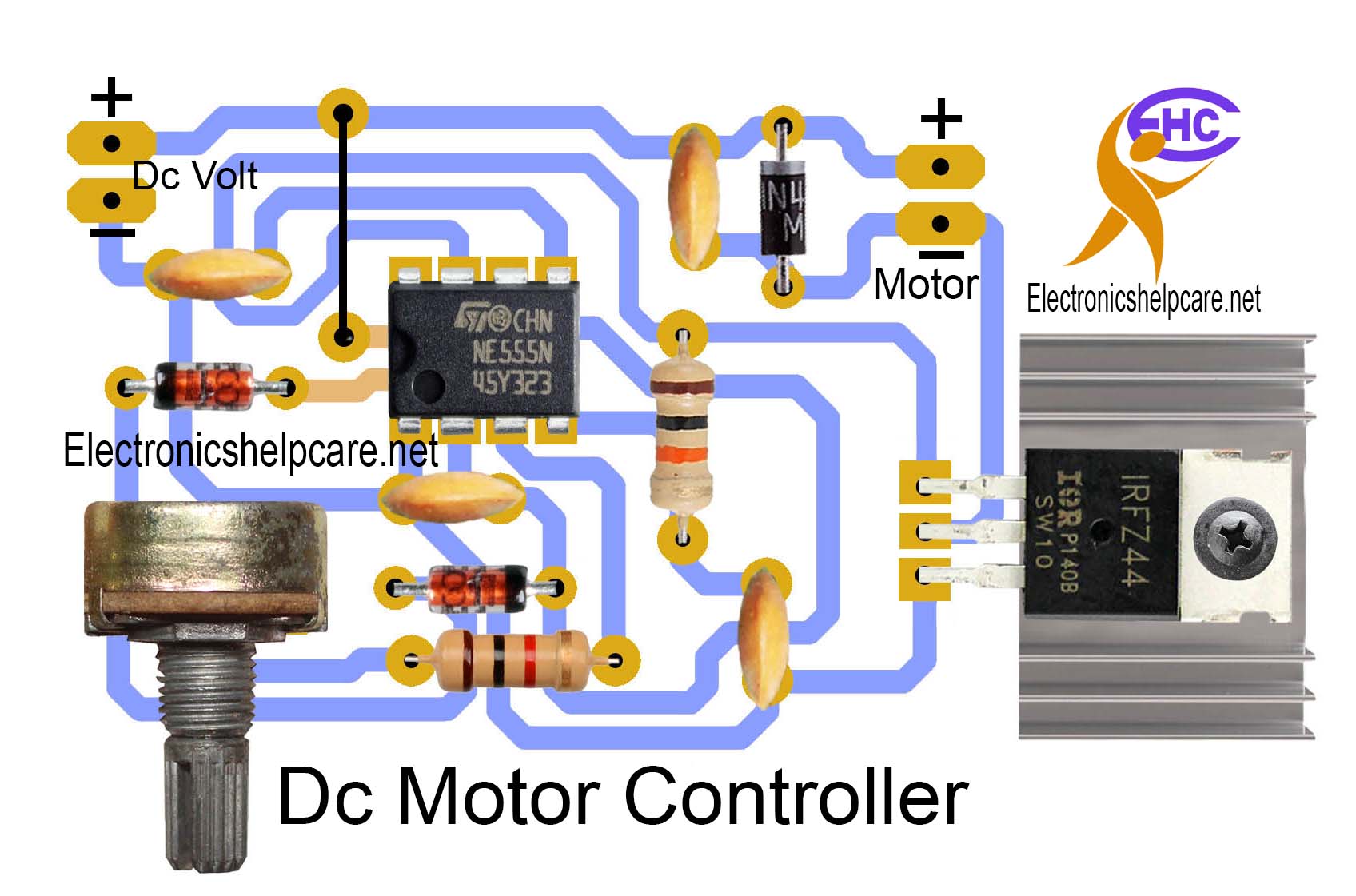 Motor speed controller circuit