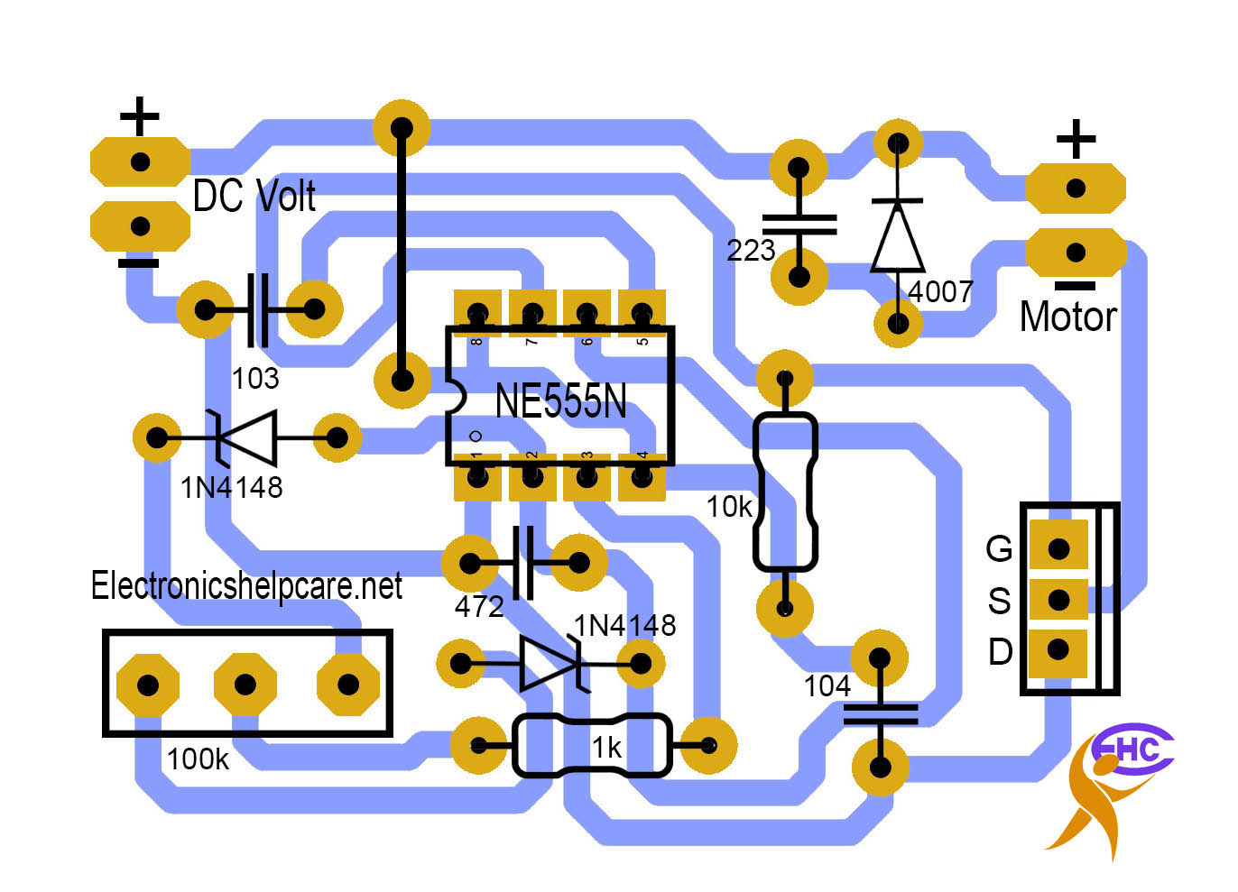 Motor speed controller circuit