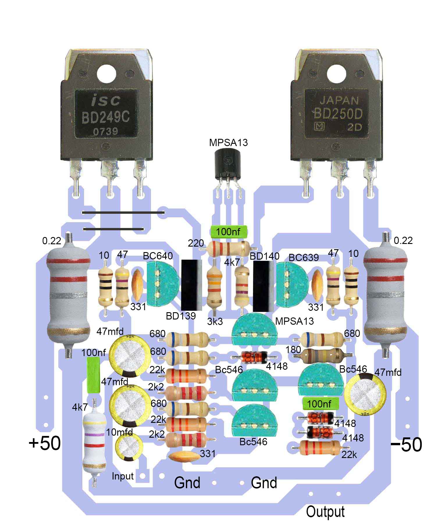 PCB Layout Power Amplifier