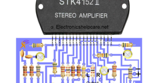 Amplifier circuit diagram using stk4152