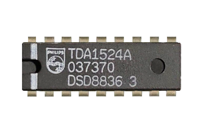 Tone control circuit diagram using TDA1524A