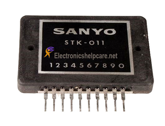 Amplifier circuit diagram using stk011