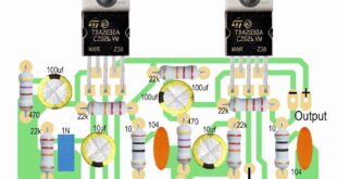 DIY amplifier circuit diagram using TDA2030